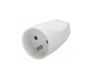 Zásuvka spojovací G-10 bílá, IP20